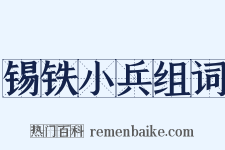 锡铁小兵组词是什么意思的图片